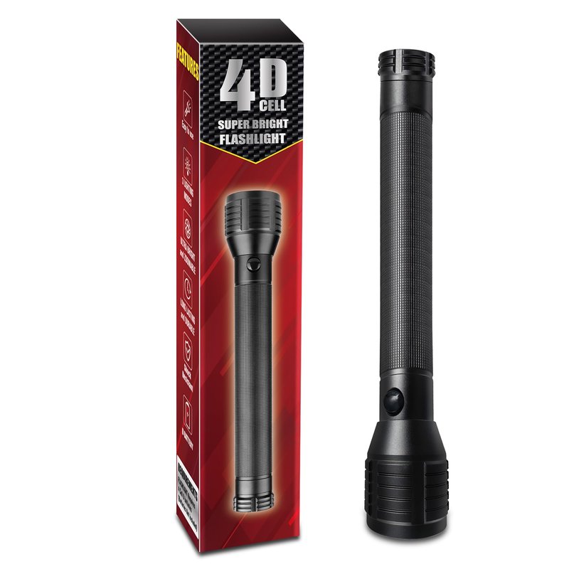 Miuree Heavy-Duty LED D Battery Flashlight (‎4-D)