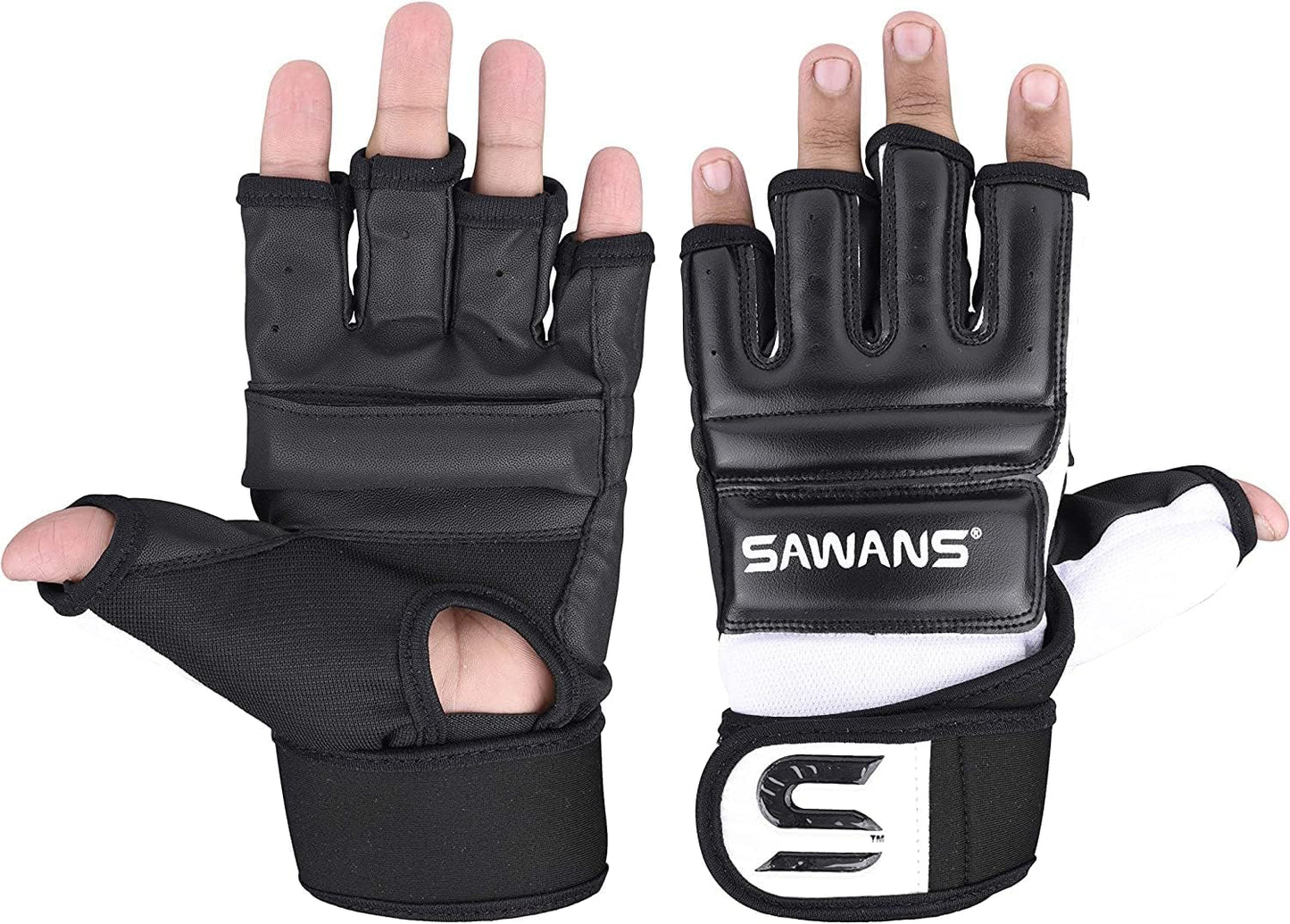SAWANS Boxing Gloves - Durable Punch Bag Mitts for MMA, Karate, Taekwondo, and Muay Thai Training
