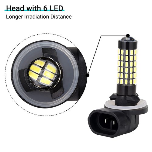 10L0L 881 Golf Cart Headlight Bulb for EZGO, Club Car DS/Precedent, 12V Head Light Bulbs Replacement, Super Bright Fog Light Bulbs, Replace OEM 1019881-01, 740047-G01