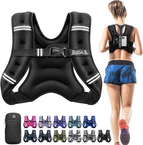 BAGAIL Comfort-Fit Weighted Vest - Even Weight Distribution for Faster Weight Loss | No-Chafe Design, 5-30lbs