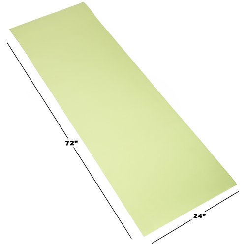Extra Thick Yoga Mat- Non Slip Comfort Foam, Durable Exercise Mat For Fitness, Pilates and Workout With Carrying Strap By Wakeman Fitness (Green)