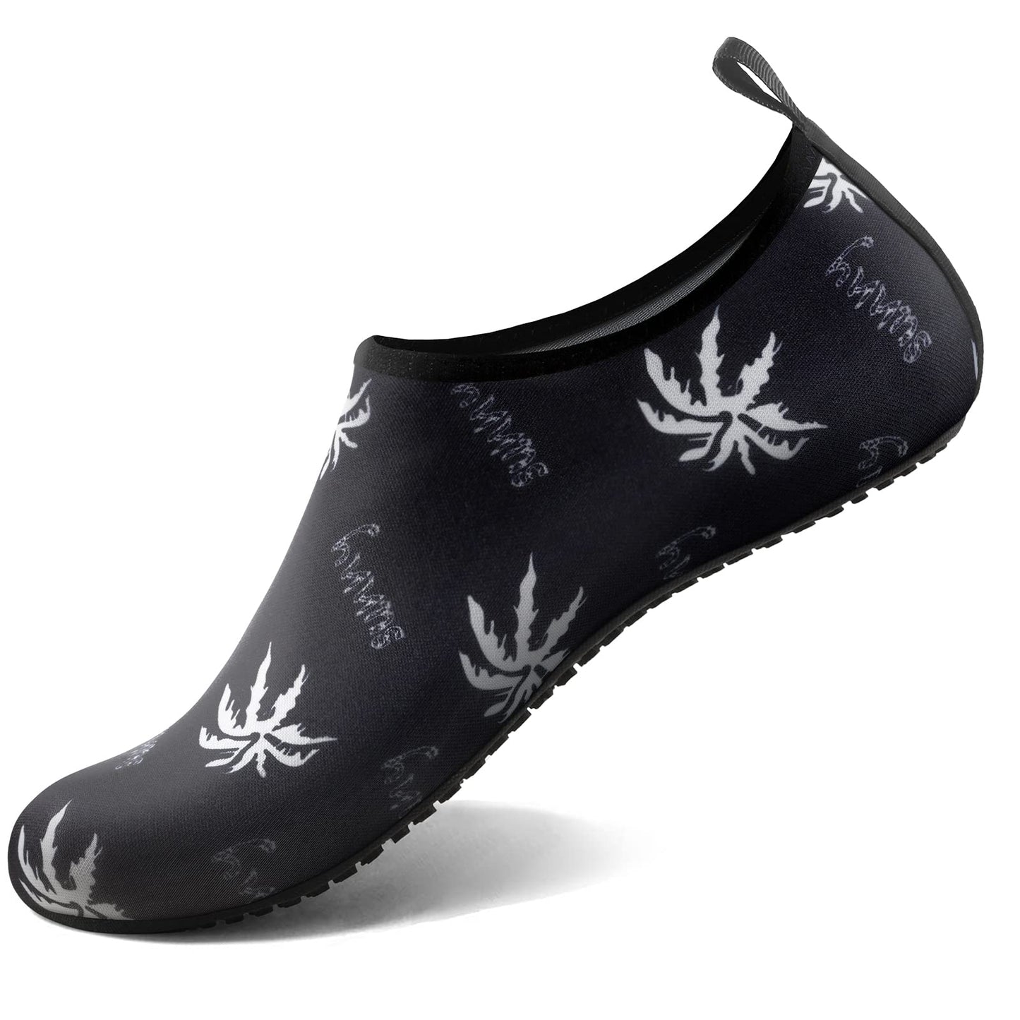 Water Socks for Women Men Adult Aqua Swim Shoes Beach River Pool Barefoot Yoga Exercise Wear Sport Accessories Quick-Dry Must Haves Size 7-8Women/6-7Men(N-Coconut)