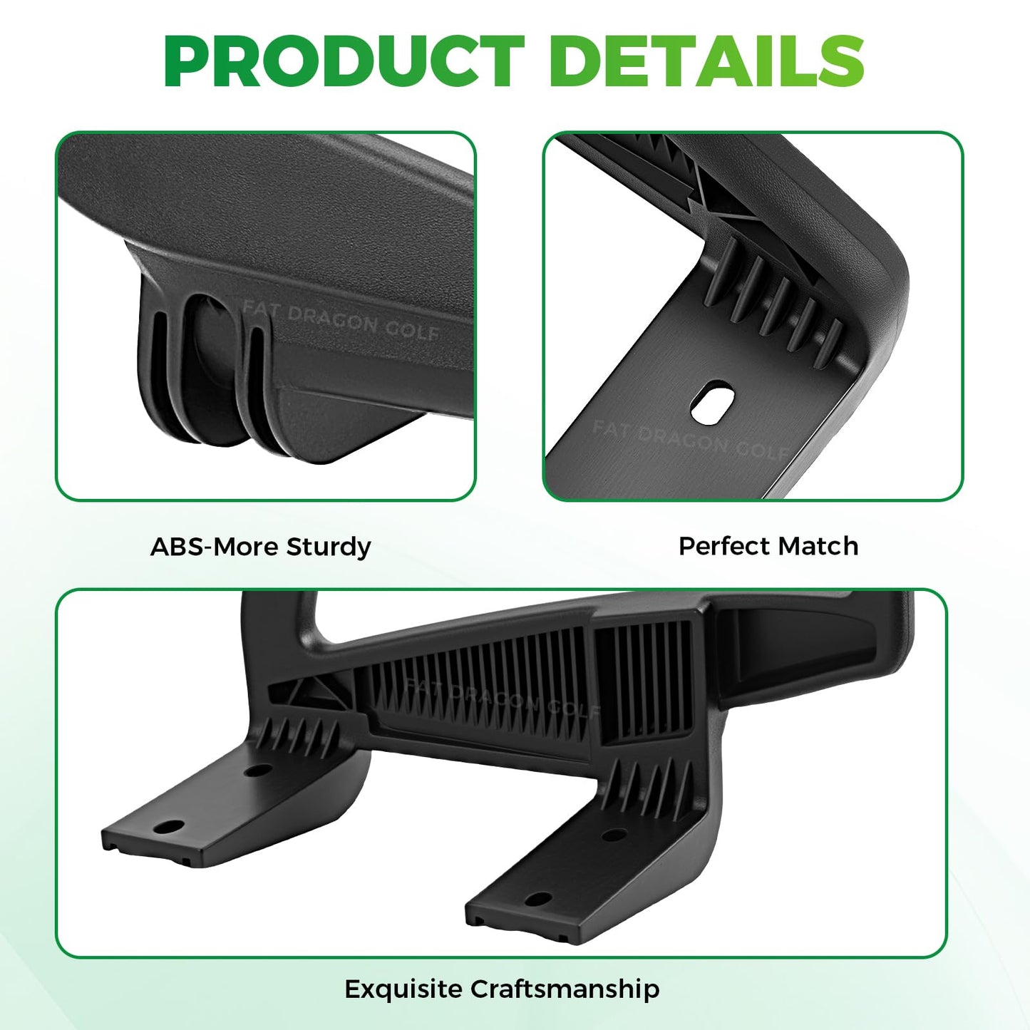Panglong Golf Cart Arm Rest Hip Restraint, EZGO Seat Handle Kit Suitable for 2008-Up EZGO RXV Golf Cart Driver and Passenger Side, OEM# 607653 607532