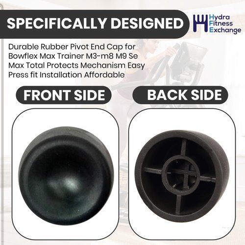 Hydra Fitness Exchange Pivot End Cap 8002576 – Compatible with Bow-Flex Max Trainer M3, M5, M6, M7, M8 Elliptical – Exercise Machine Replacement Part - Black