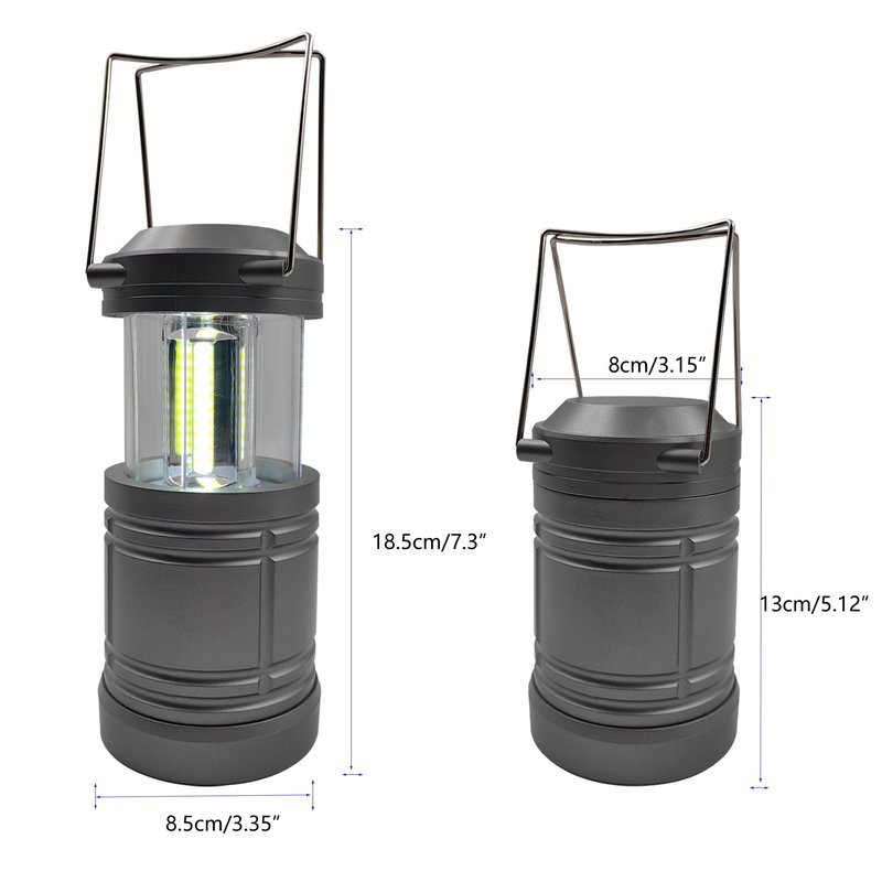 ZYUNMALL 4 Pack Camping Lanterns, Battery Powered LED Lantern for Hurricanes, Power Outages, and Outdoor Use