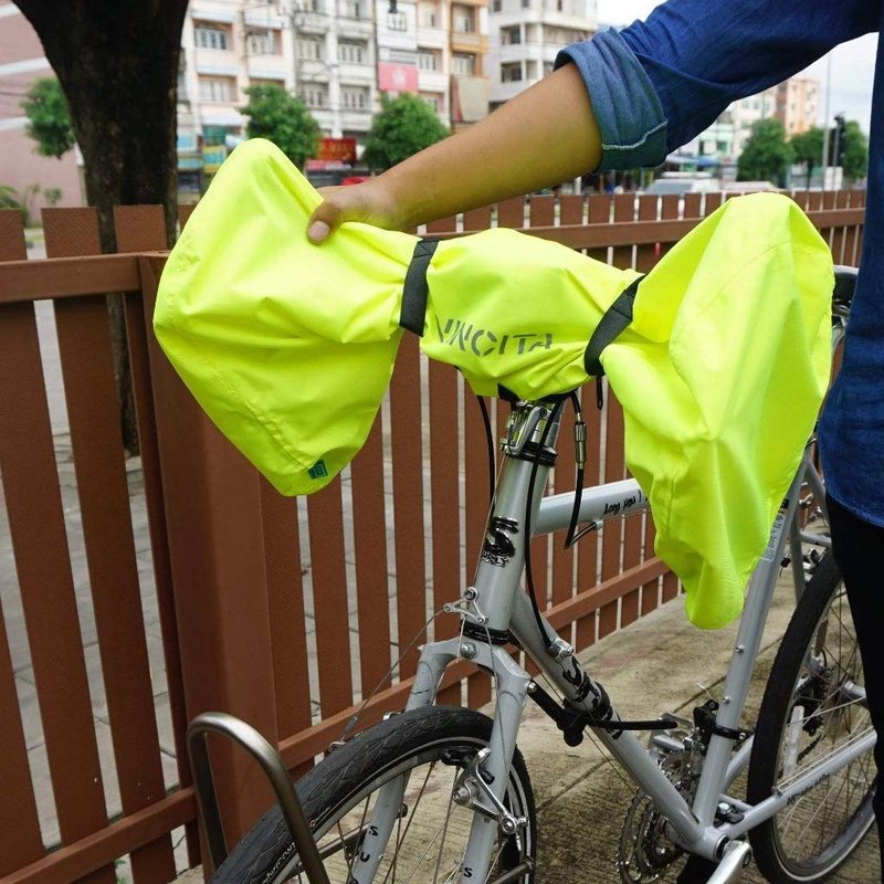 Vincita Waterproof Durable Bike Handlebar Cover – Rain Cover for Road Bicycles, Outdoor Storage Protection from Dust, Rain, Wind & Sunlight (Black)