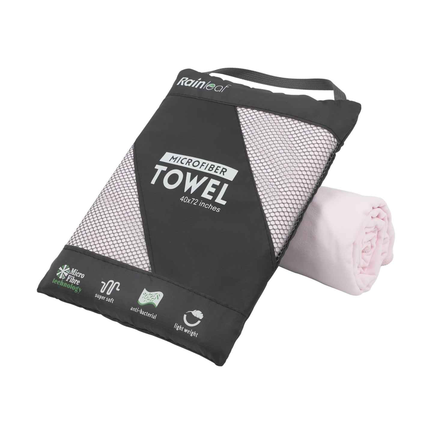 Rainleaf Microfiber Towel Quick Dry Camping & Travel & Gym Towel. Compact