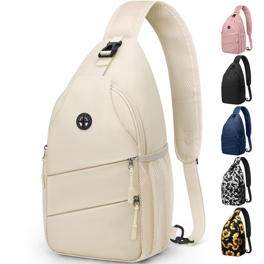 Pritent Crossbody Bags for Women Men Trendy Sling Bag Backpack Chest Bag