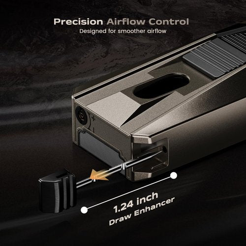 All-in-one Torch Lighter with Built-in Cutter, Holder, Draw Enhancer Tool, Dual Jet Flames Adjustable, Gifts for Men, Multifunctional Accessories, Refillable Butane Lighters for Travel, Outdoors