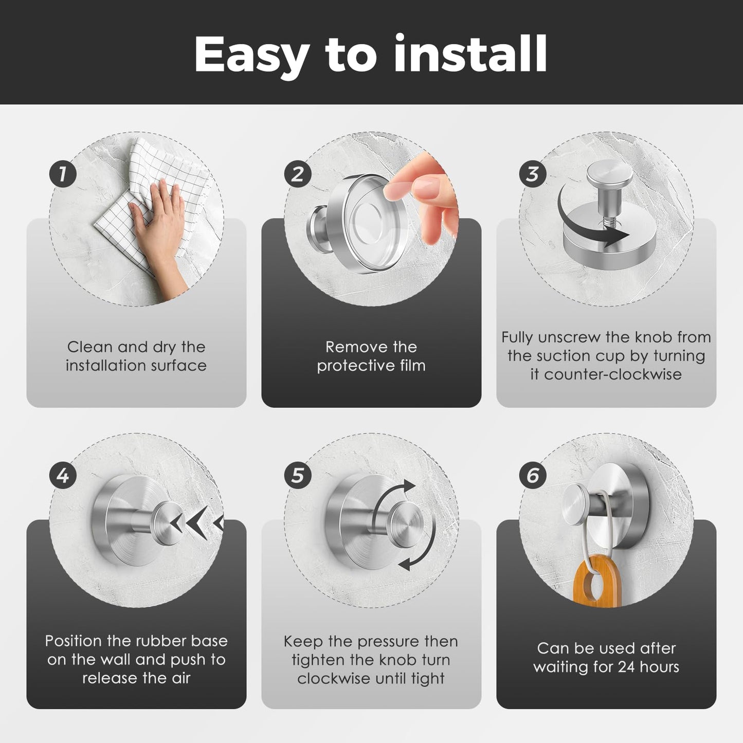 Shower Hooks for Inside Shower,Suction Cup Hooks for Glass Window,Removable Towel Hooks for Bathrooms,2 Packs(Silver)