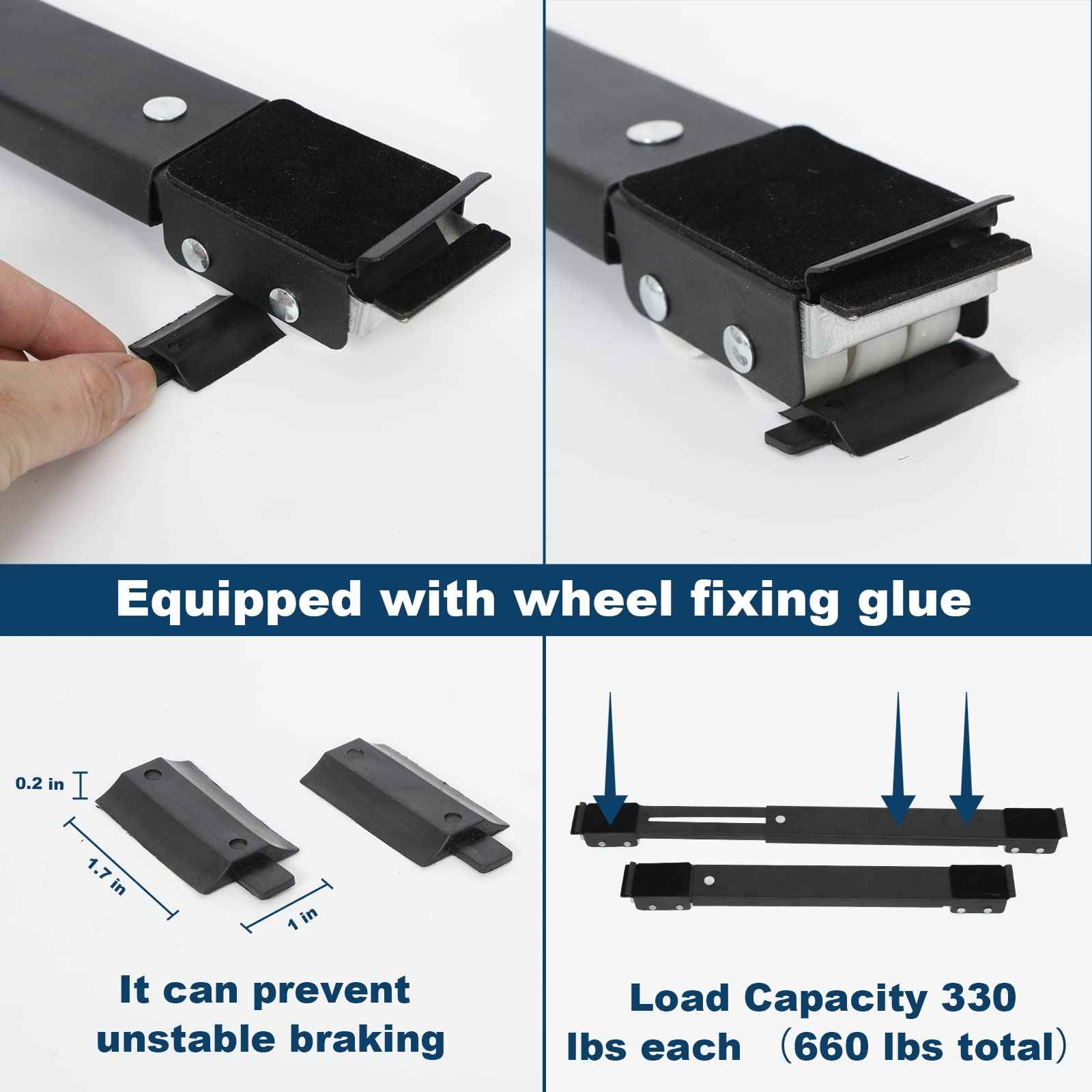 Lemtrflo Extendable Appliance Rollers for Washer and Dryer,Mobile Washing Machine Base, Wheels for Appliances Sliders,Heavy Duty Appliance Dolly,Appliance Mover for Refrigerators,Washing Machines