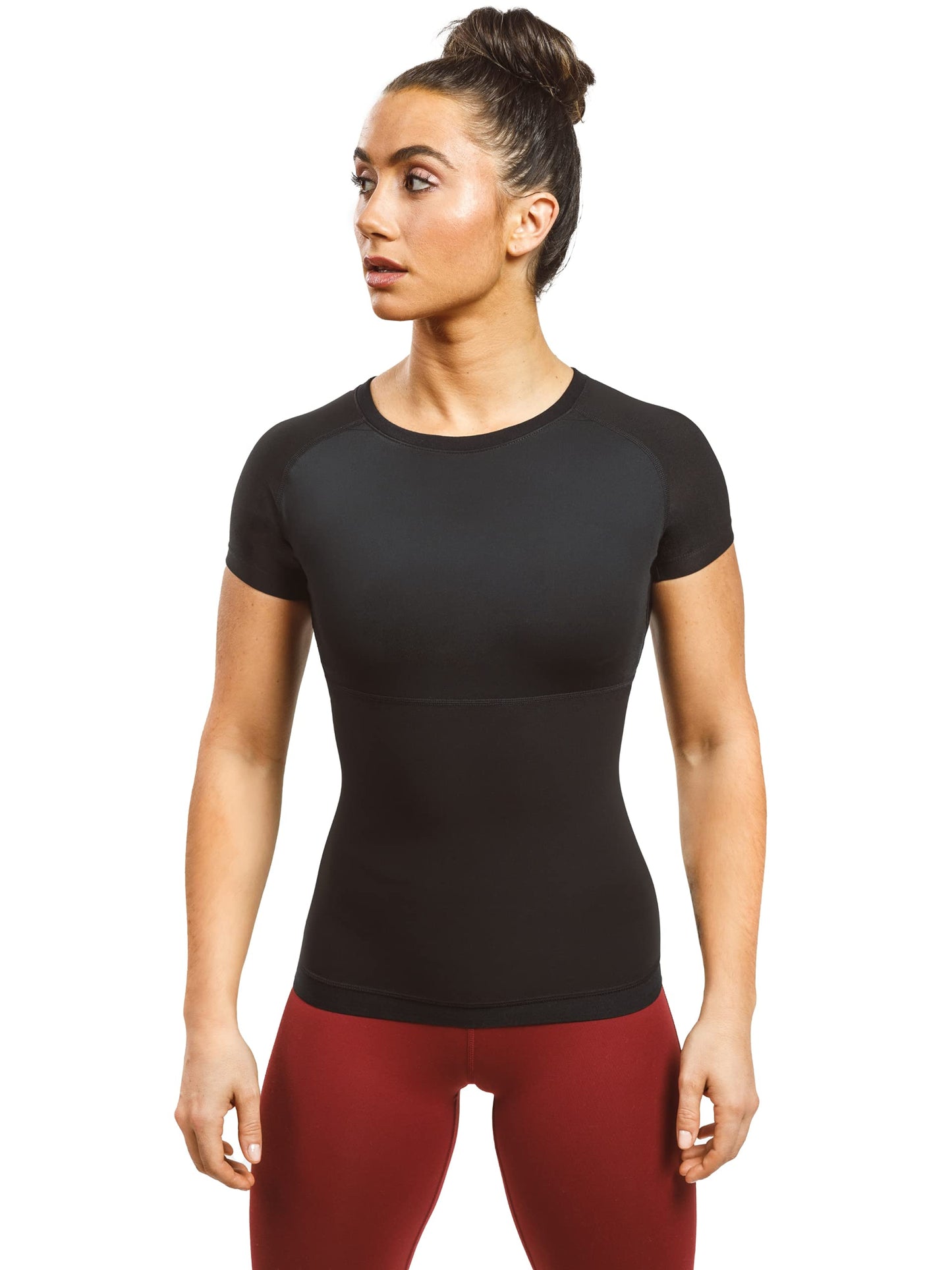 Sweat Shaper Womens Heat Trapping Sauna Shirt - Shaper Sweat Vest Compression Shapewear for Women - Sauna Suit Top to Sweat More & Look Great - Gym Workout Excercise Heat Shaper Shirt (Black, Large)