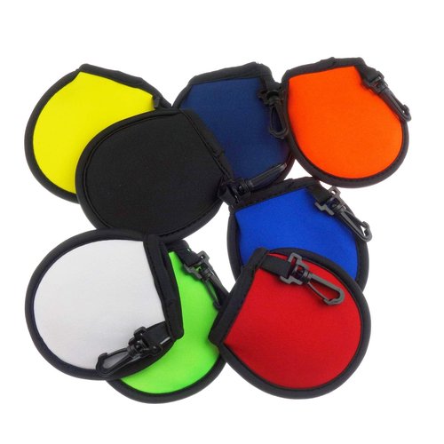 Zelerdo 10 Pack Portable Pocket Golf Ball Washer Golf Ball Cleaner Pouch