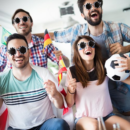 Relaxweex 16 Pair Basketball Soccer Baseball Sunglasses Sport Sunglasses Team Gift Bulk for Players Goodie Bag Fillers(Soccer)