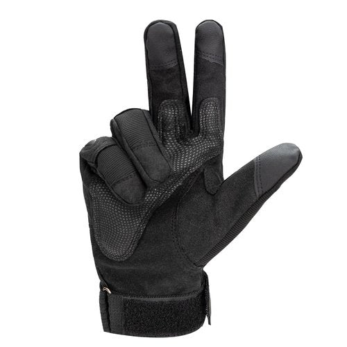 GCSIOM Black Touchscreen Tactical Gloves for Outdoor Protection Gloves, Cycling, Motorcycle Riding, Rock Climbing (X-Large,Black)