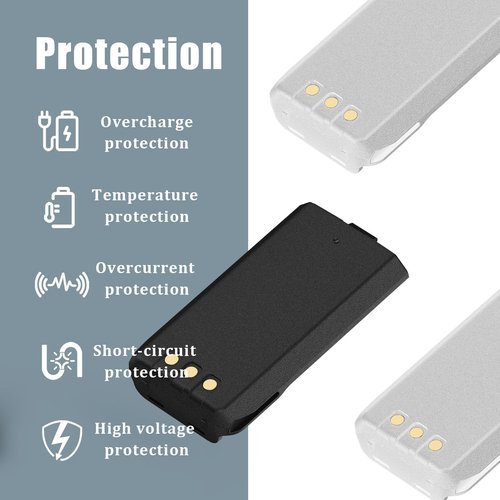 BAOFENG DM-1801 Original Battery 2200mAh for Two Way Radio Long Range Regchargeable GD-77 GD-77S DM-1801 DMR Walkie Talkie GA-510 DR-1801UV