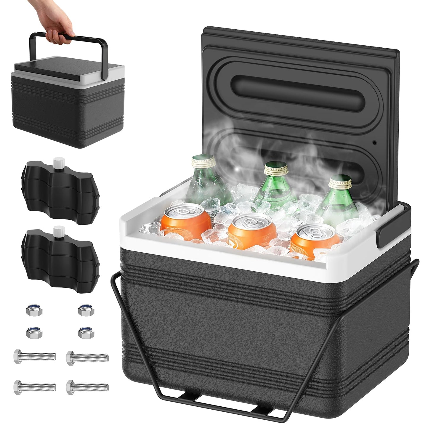 DRIVE UP Golf Cart Cooler, Golf Cart Cooler with Mounting Bracket Fits Club Car DS EZGO TXT and Yamaha Star Golf Carts