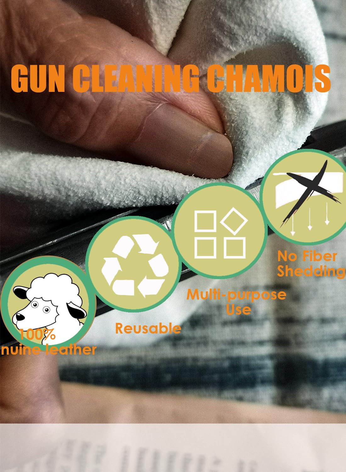 Skiennix Gun Snake Cleaner - Versatile Barrel Rope for Handguns & Rifles | .22, 9mm, .30 Caliber