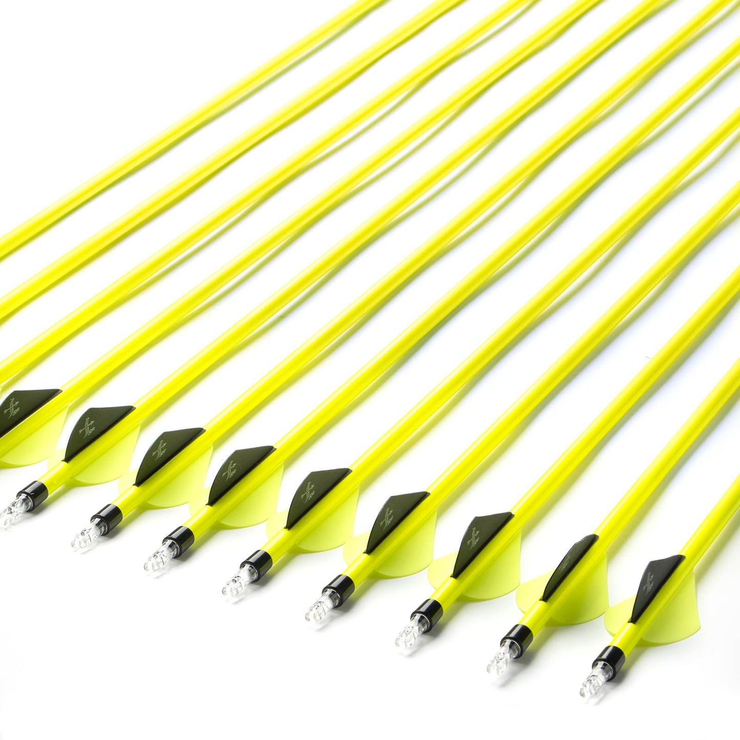 S F 28 inch Carbon Arrow Practice Hunting Arrows Spine 500 for Compound & Recurve Bow(Pack of 12)