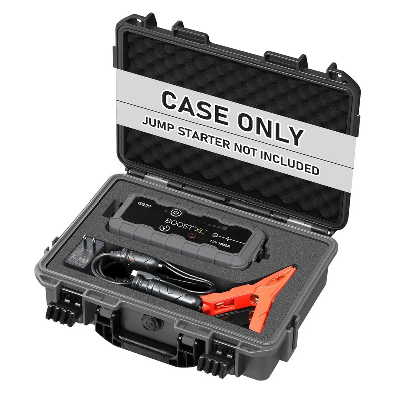 LOTOCASE Case for NOCO Boost GB50 – Waterproof Hard Shell Carrying Case with Custom Pre-Cut Foam, Shockproof Protective Travel Box Compatible with Boost GB50 UltraSafe Jump Starter