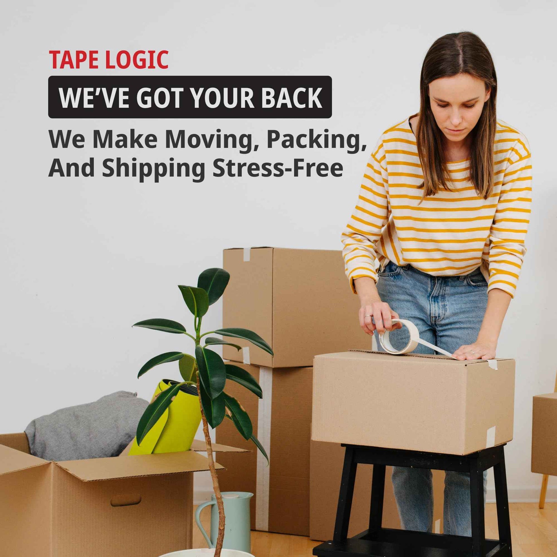 Tape Logic 3" Work Horse Packing Tape Dispenser Gun - Heavy Duty Carton Sealing Tape Dispenser, Industrial & Hand-Held for Home, Office or Warehouse, Supplies for Packing, Shipping, Moving, & Mailing