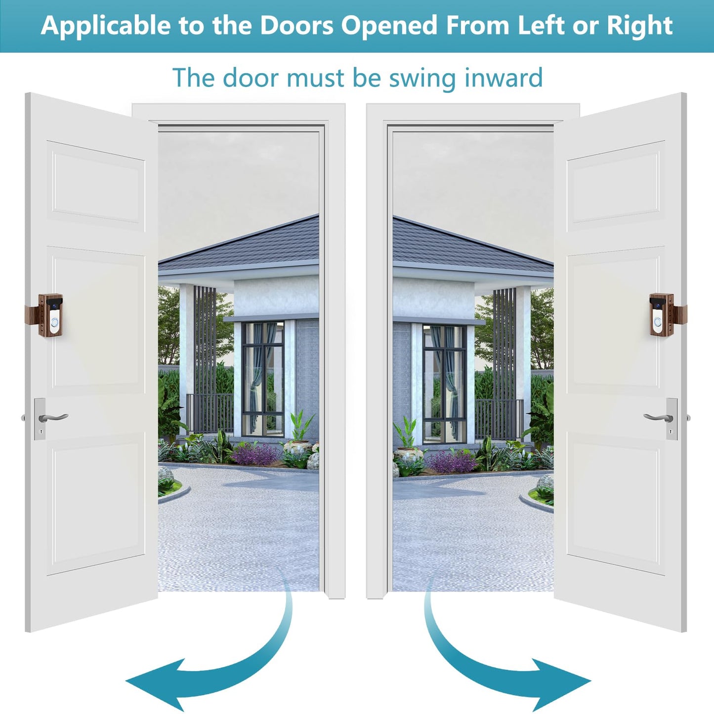 KIMILAR 2024 Upgrade Anti-Theft Video Doorbell Mount, Not Block Doorbell Motion Sensor, Adjustable No-Drill Mounting Bracket Wedge Holder Accessories for Home Rentals Office Room