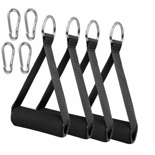 KKTOCHVC 4pcs Premium Exercise Pull Handles, Resistance Bands Handles, Dense Foam Wrap Replacement Fitness Equipment for Pilates, Yoga, Strength Training