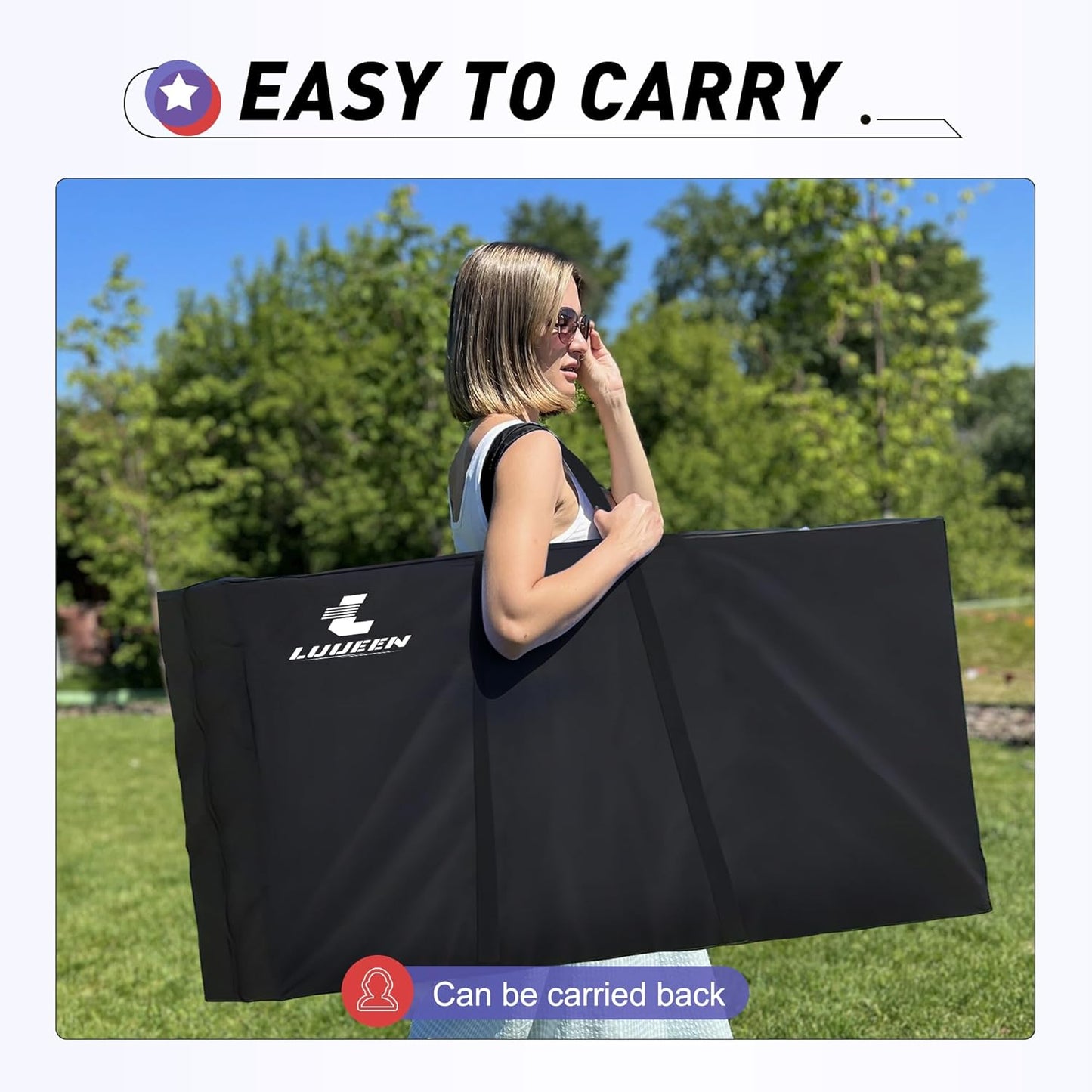 Premium Cornhole Boards Set by [Brand Name] - Regulation 4x2 Ft with 8 All-Weather Bean Bags & Carrying Case