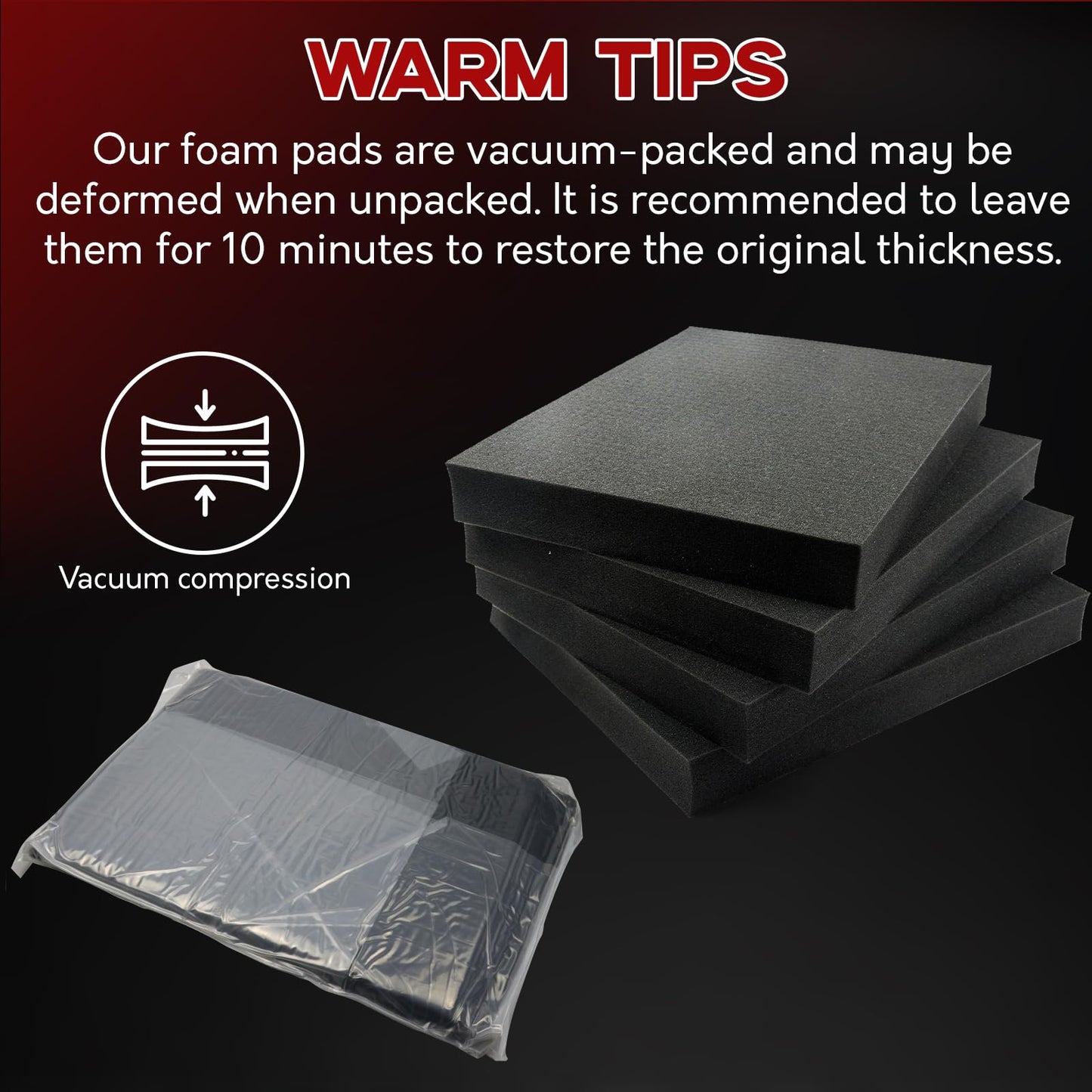 PINGMIC 4 Pack Gun Case Foam inserts for Cases -16 x 12 x 2 Inch Pick and Pluck Foam Sheets - Pick Apart Insert Padding for Gun Case, Ideal for Storing Guns, Crafts, Cameras & More foam