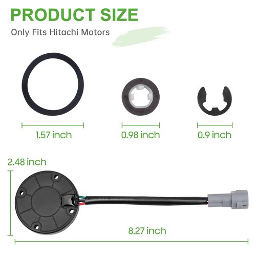 10L0L Golf Cart Speed Sensor with Speed Sensor Magnet for Yamaha Yamaha G22, G29, Drive, and YDRE Electric Carts with Hitachi DC Motor JU2-H1670-22-00, JU2-H1670-21-00, JU2-H181K-20-00