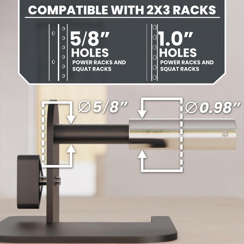 Synergee Step Plate for 2x3 Power and Squat Racks, Fits Racks with 1" and 5/8" Holes. Step-Up Plate for Reaching Pull-Up Bars, Chin-Ups, and Muscle-Ups.