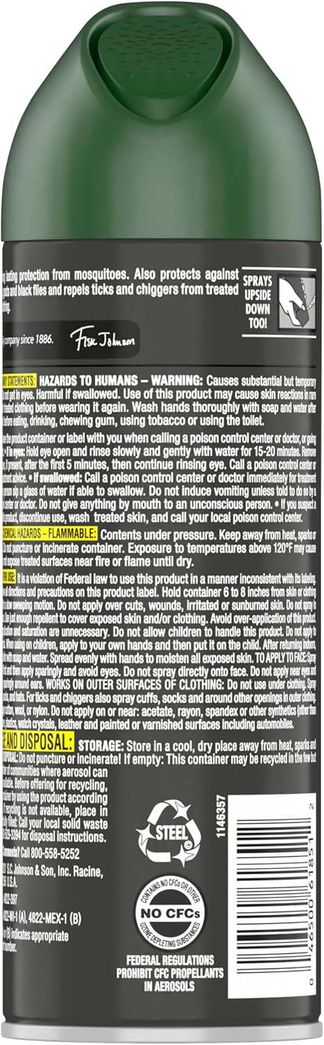 OFF! Deep Woods Insect Repellent Spray - 6 Ounce Pack of 2 for Hunting, Camping & Fishing
