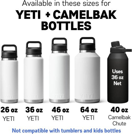 Gearproz HydroNet Carry Bag - Versatile Handle & Shoulder Strap for YETI Rambler & Camelbak Bottles | Ideal for Hiking, Camping, Travel
