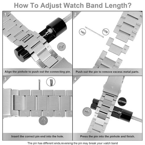 Gittos 22mm Watch Strap Metal for Amaz fit Balance/Bip 6/Bip 5 Replacement Band for Amaz fit GTR 4/GTR 4 Pro/GTR 3/GTR 3 Pro/GTR 2/GTR 2e/GTR 47mm/Stratos,Stratos 2,2S,3/Pace for Men Women