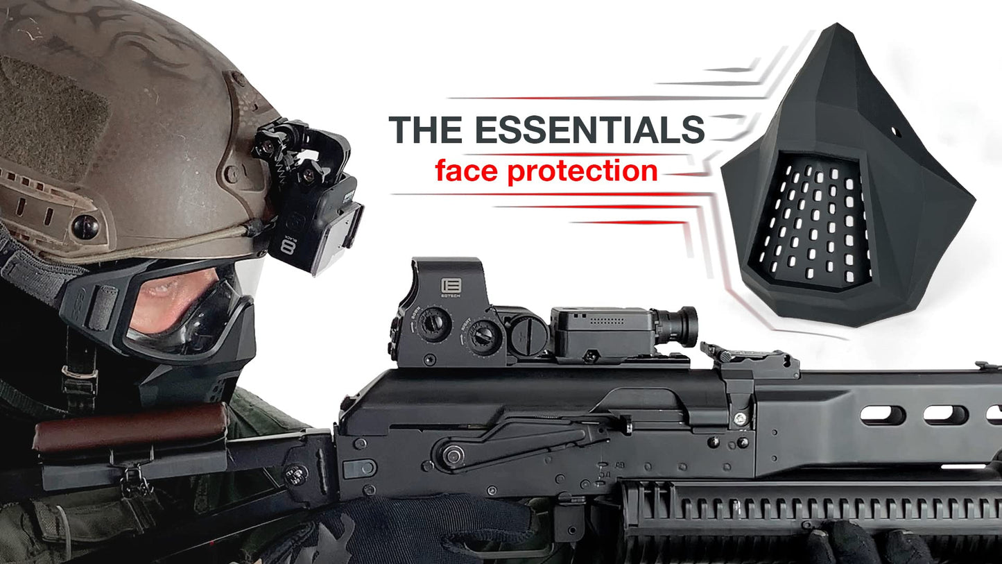 BrainExploder Essentials Face Protection - Flexible and Breathable Airsoft Mask
