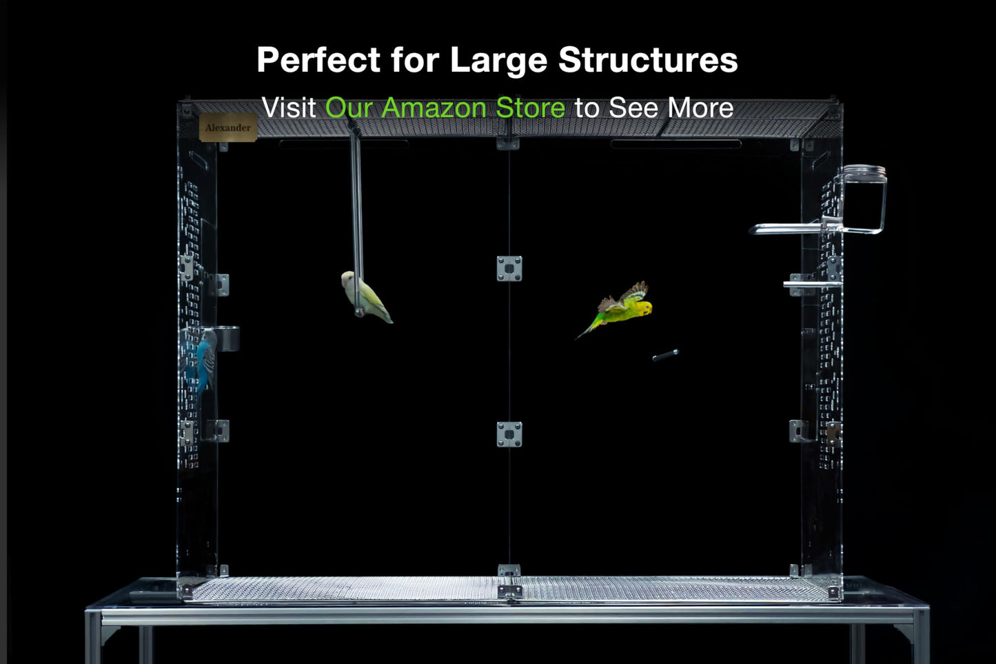 GuineaLoft™ F4 Bracket Set - 4-Hole Flat Bracket Set w/ 4 Brackets and 16 Screws - Guinea Loft Exclusive