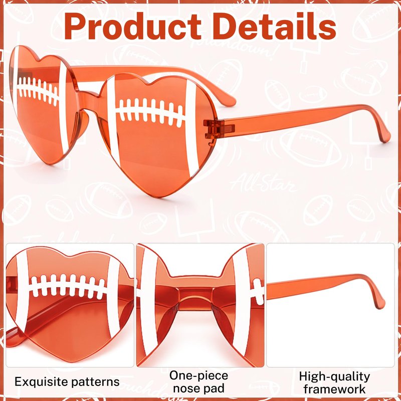 Vidroxin 12 Pack Softball Sunglasses Soccer Volleyball Football Sport Shaped Glasses Gifts for Team Sport Party Favor