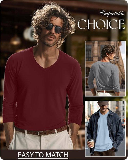 August Alley Men's Big & Tall Cotton Shirts - 10 Pack Fall Essentials | Comfortable & Stylish