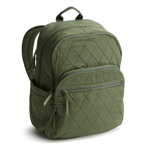 Vera Bradley Women's Performance Twill Large Bancroft Backpack, Bronze Green, One Size