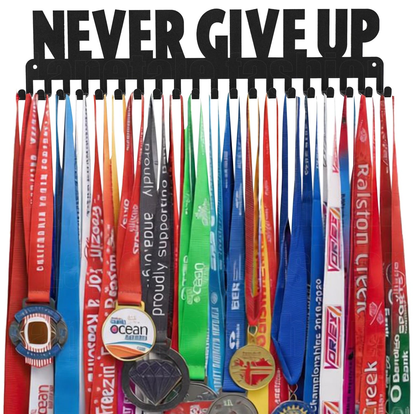 Lapetale Fashion Medal Hanger Holder Display Rack Award Ribbon Organizer for Race,Running,Soccer,Gymnastic,Wrestling,Upgraded Hooks Easy Install Easy to Use Common Slogans Normal Font