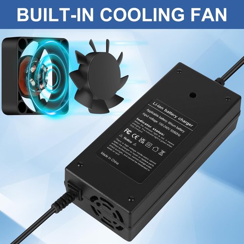 84V 3A 3-Pin XLR Charger (3 Plugs Universal) for Scooters and More 72V(20S) 12AH 20AH 30AH Lithium Battery - 3 Plugs Universal DC/XLR or Cannon/IEC Plug