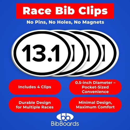 bibSNAPS Race Bib Clips - Lightweight Safety Lock Fasteners for Secure Running & Cycling - Reusable & Fabric-Friendly