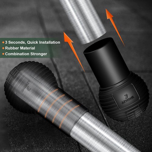LYHOME Landmine Attachment for Barbells, Rubber Material, Designed for Pressing,Rowing, Spinning and Compatible with Standard 50mm Barbell