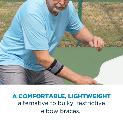 OrthoSleeve Elbow Brace ES3 designed to help with Tennis Elbow, Golfer's Elbow, General Elbow Pain, and Forearm Pain