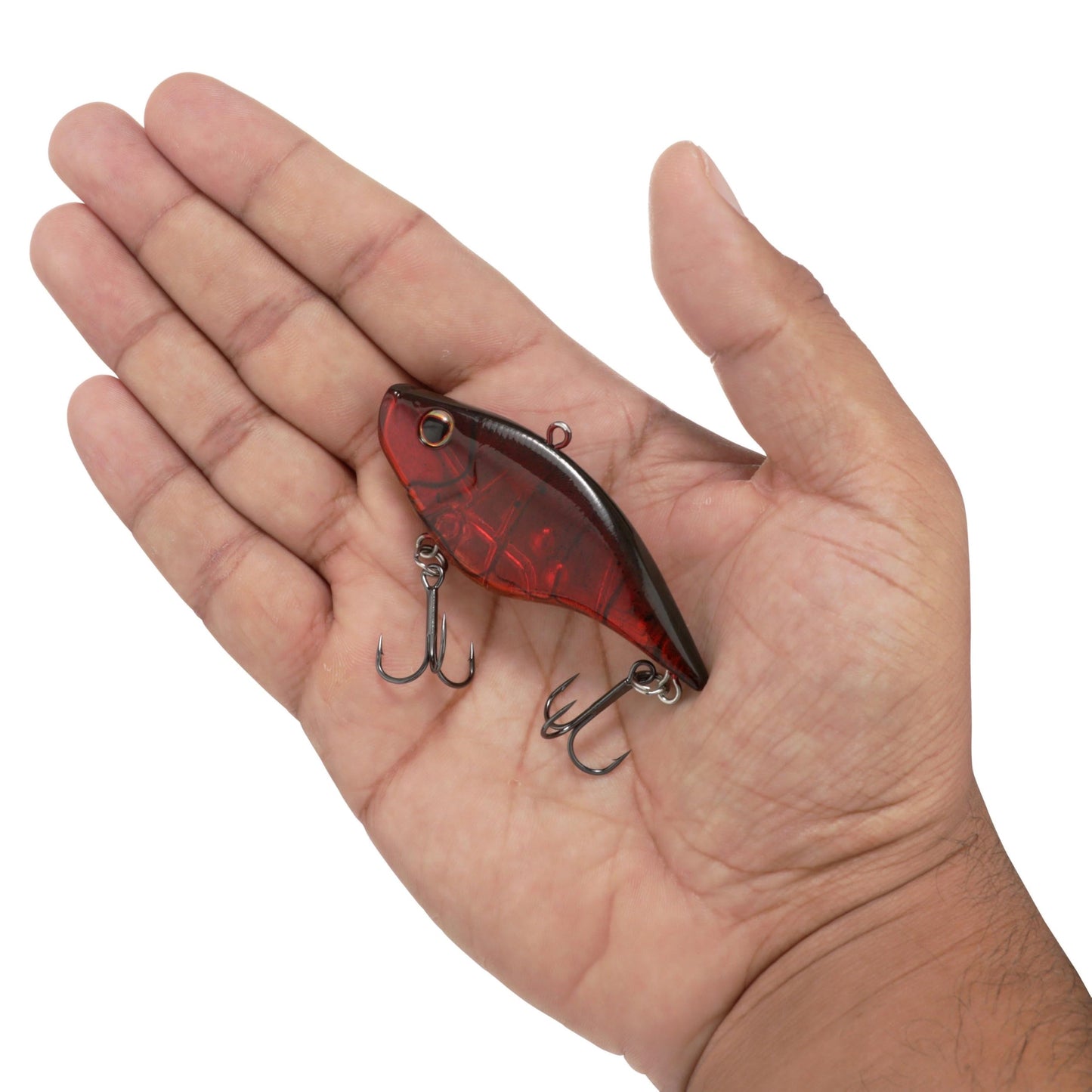 Berkley Warpig Fishing Lure, Ghost Red Craw, 1/2 oz, 3in | 8 cm, Lipless Sinking Bait Features Aggressive Action with Maximum Sound and Vibration