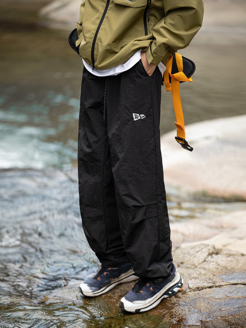 Mens Hiking Pants Cargo Outdoor Water Resistant Quick-Dry Pants Lightweight Drawstring Tactical Fishing Stretch Trousers A-Black