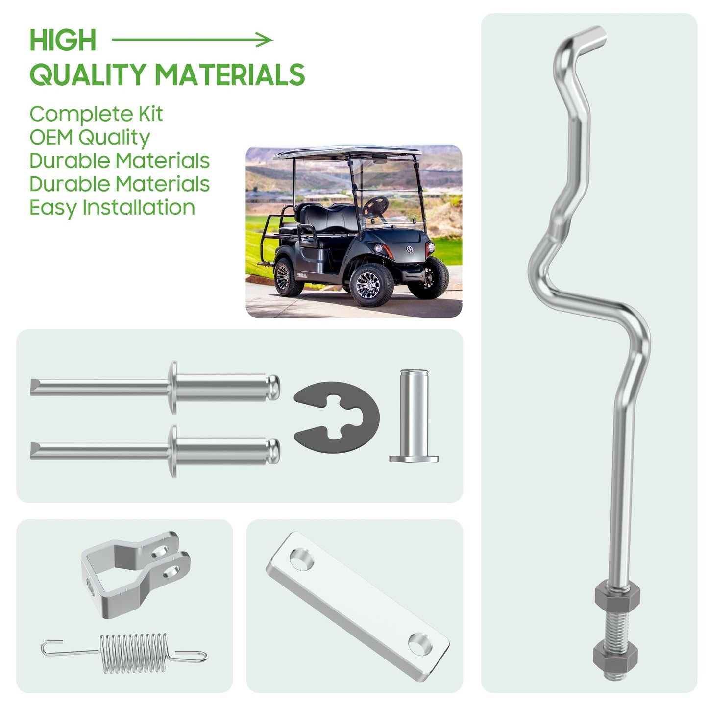 10L0L Golf Cart Brake Pedal Parking Release Kit, Suitable for Yamaha G29 Drivr 2007-2012.5 Golf Cart OEM# JW1-F5659-00 JW1-F7275-00 JW1-F720G-00 JW1-F1128-00
