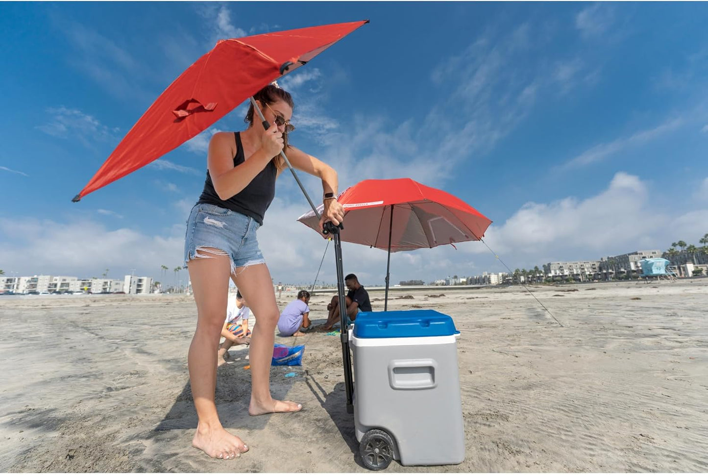 Sport-Brella Versa-Brella SPF 50+ Adjustable Sun Umbrella with Universal Clamp - Perfect for Outdoor Use