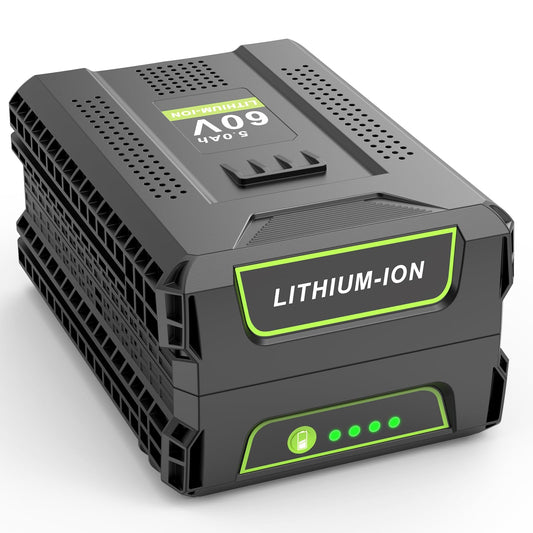 Cukect 60V 5.0Ah Lithium Battery Replacement for Greenworks 60V Battery, Compatible with Greenworks 60 Volt Batteries LB604, 2908502, LB6042, LB60A00, LB60A01, LB60A02, Fit for 60 Volt Power Tools