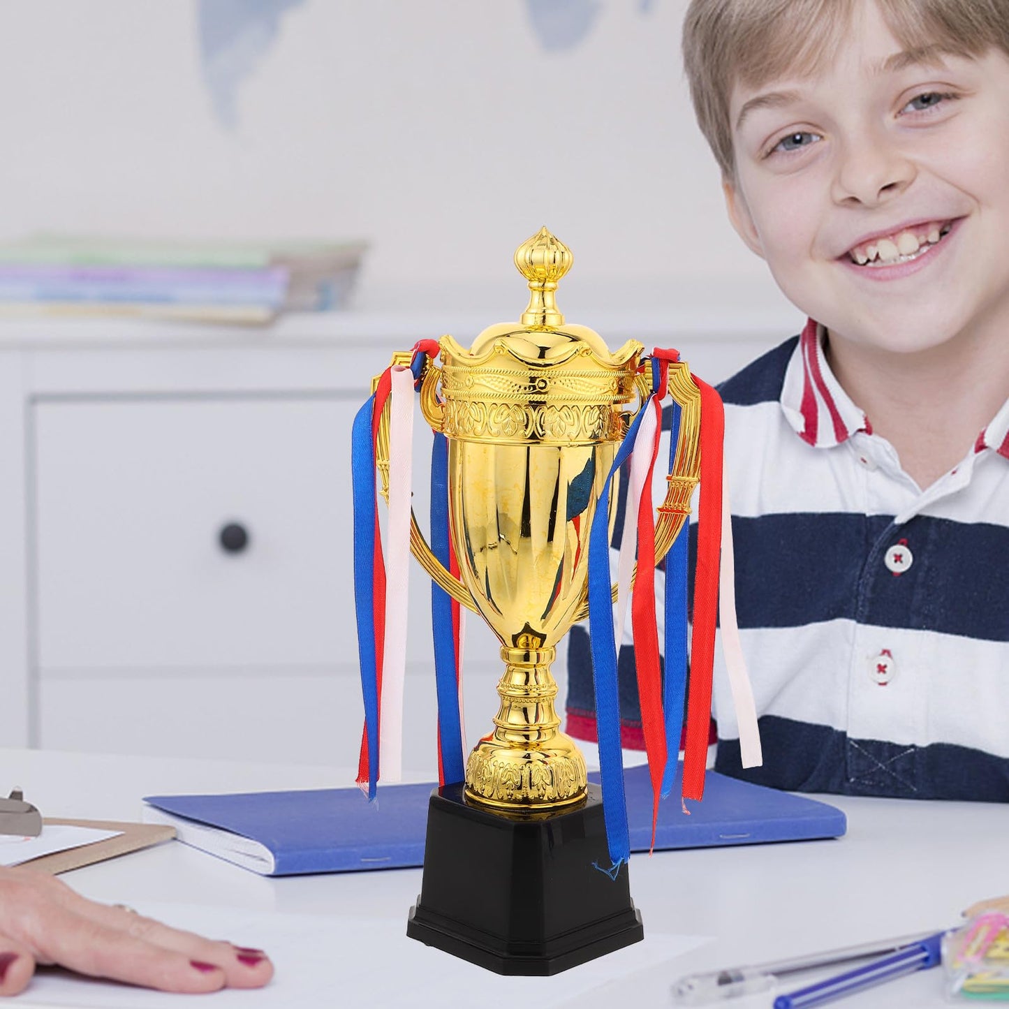 NUOBESTY Gold Sports Trophy Cup 12.59In Award Trophy for Basketball Soccer and Football Competitions Championship for Winners Ceremonies Parties and Team Celebrations